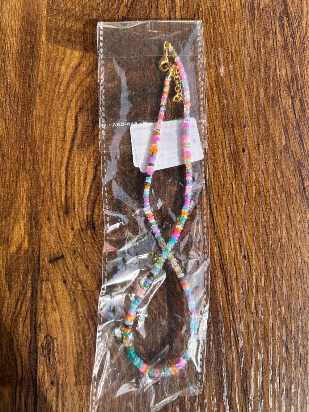 Multicolor gemstone necklace